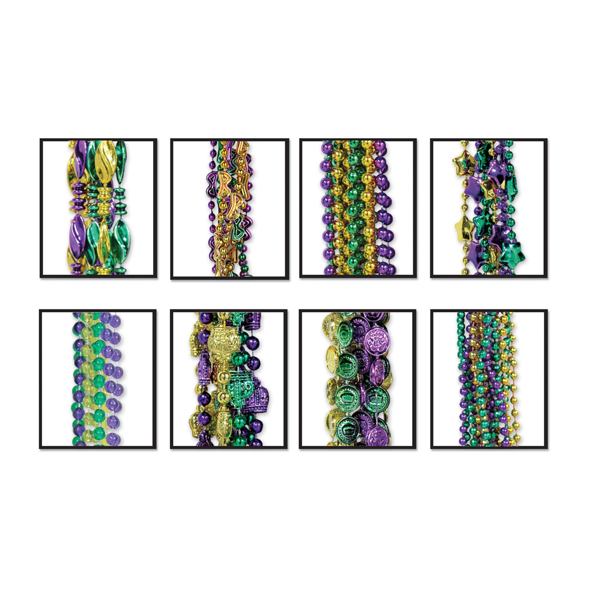 Beistle Mardi Gras Beads Necklaces, 100ct.